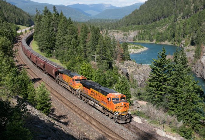 BNSF rail at Kootenai Business Park